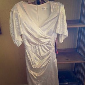 Gold Shimmer Evening Gown